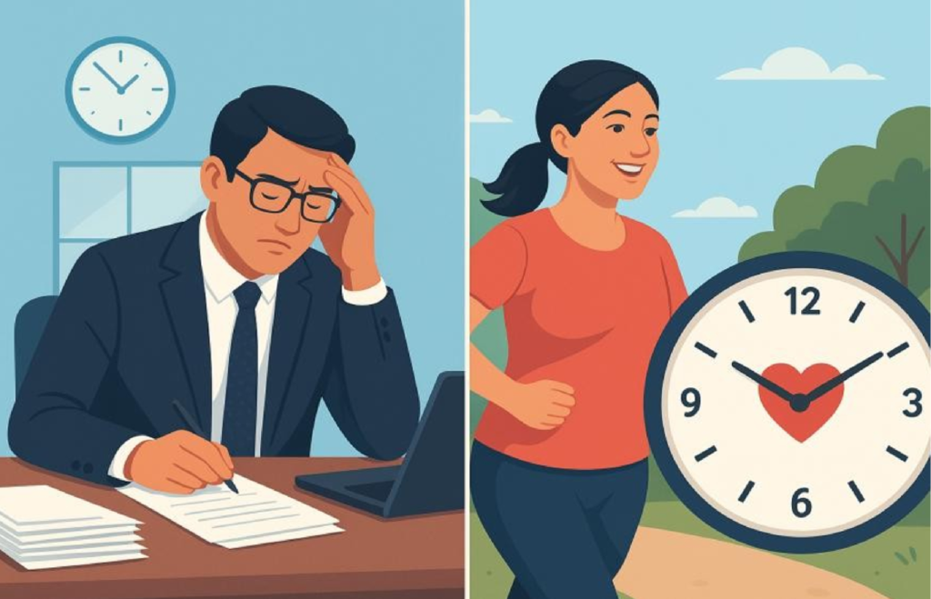 Illustration showing how age 40 impacts heart health and risk factors in PCMC.