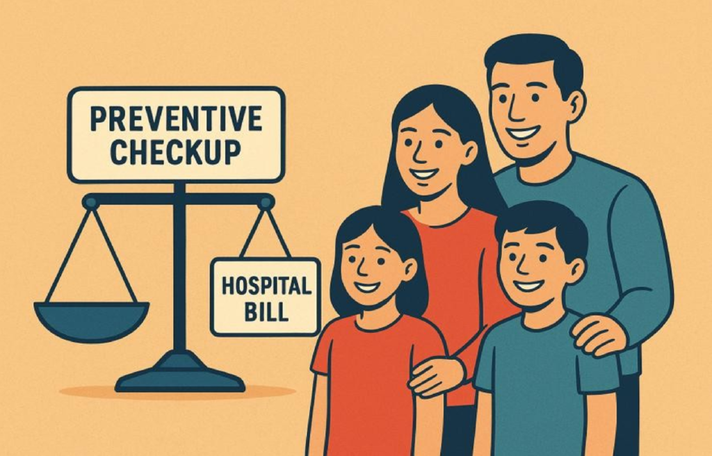 Piggy bank with heart icon symbolizing affordable heart checkup in PCMC.